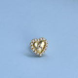 Initial Heart Brooch