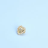 Initial Heart Brooch