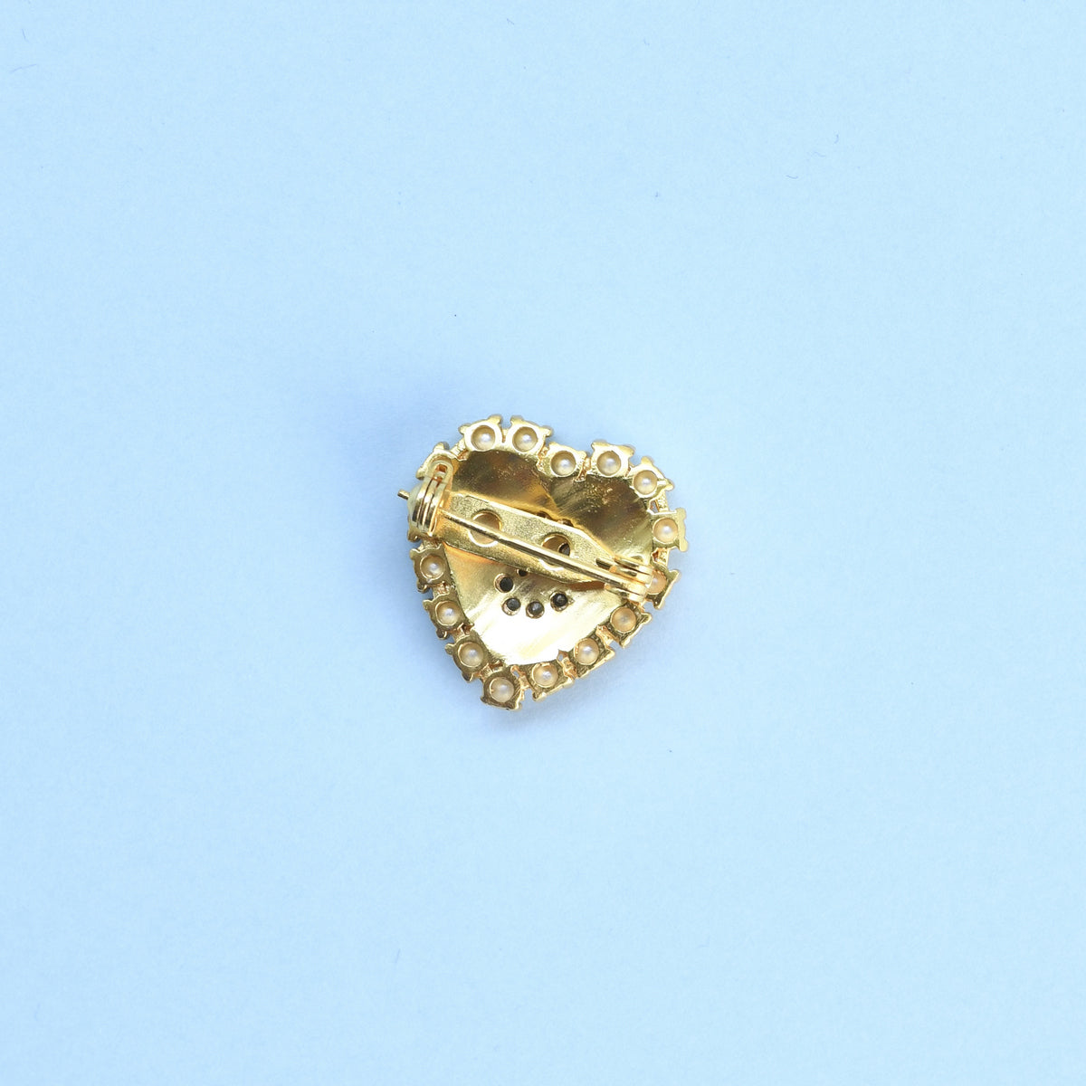Initial Heart Brooch