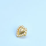 Initial Heart Brooch