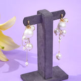 Mismatched Pearl Danglers