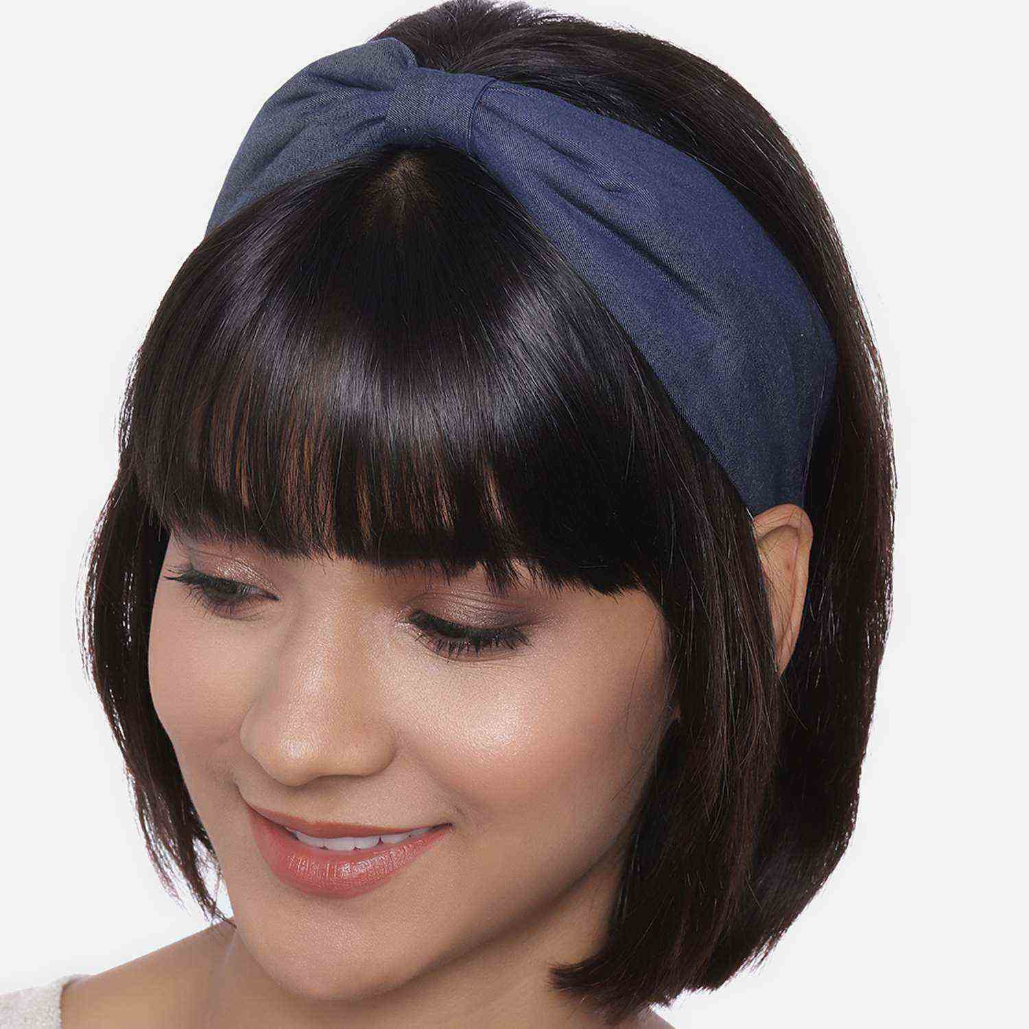 Veronica in Grey Satin Headband