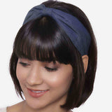 Veronica in Grey Satin Headband