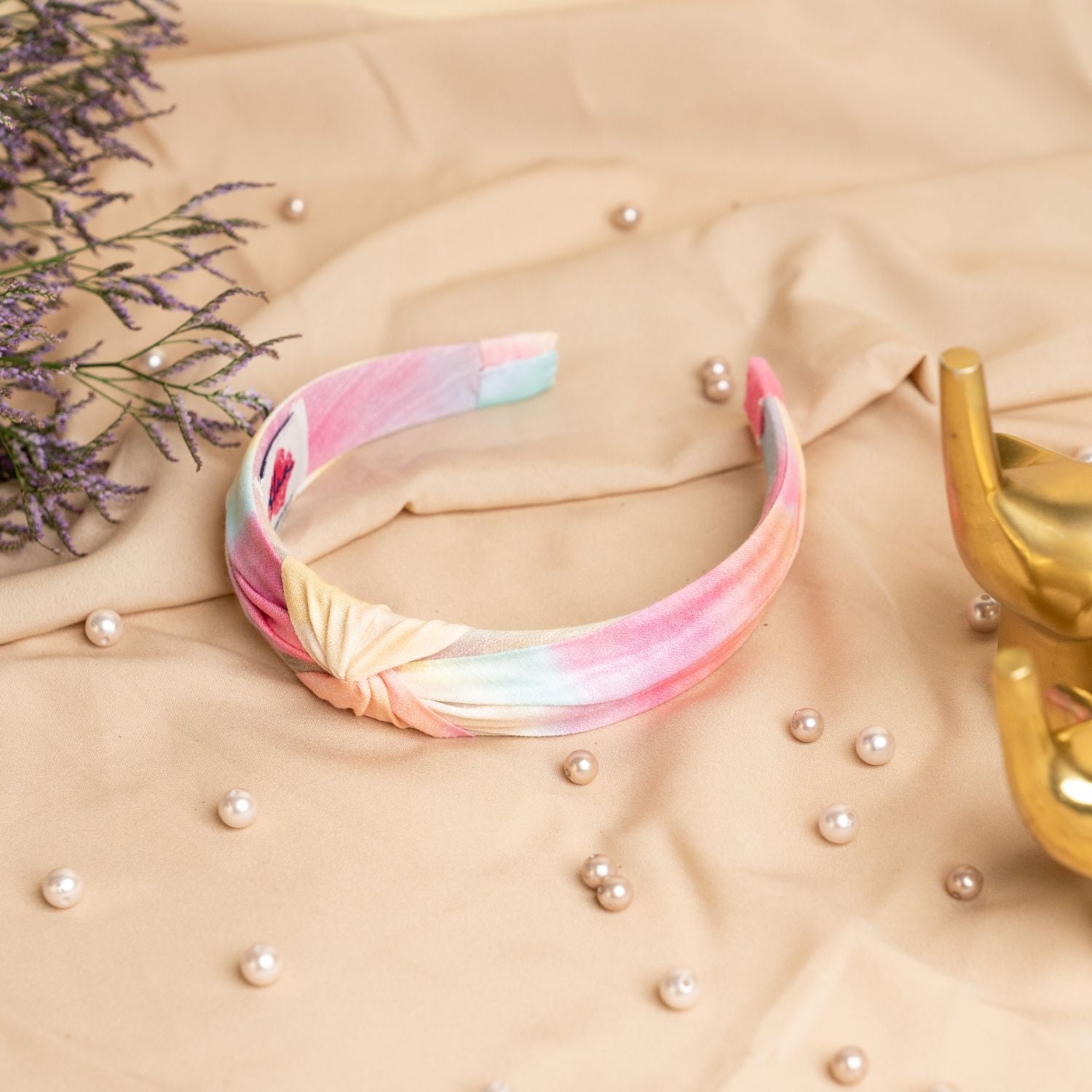 Blair Headband in Tie n Dye Ombre with Large Scrunchie