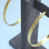 18K Gold Plated 65 mm Hoops