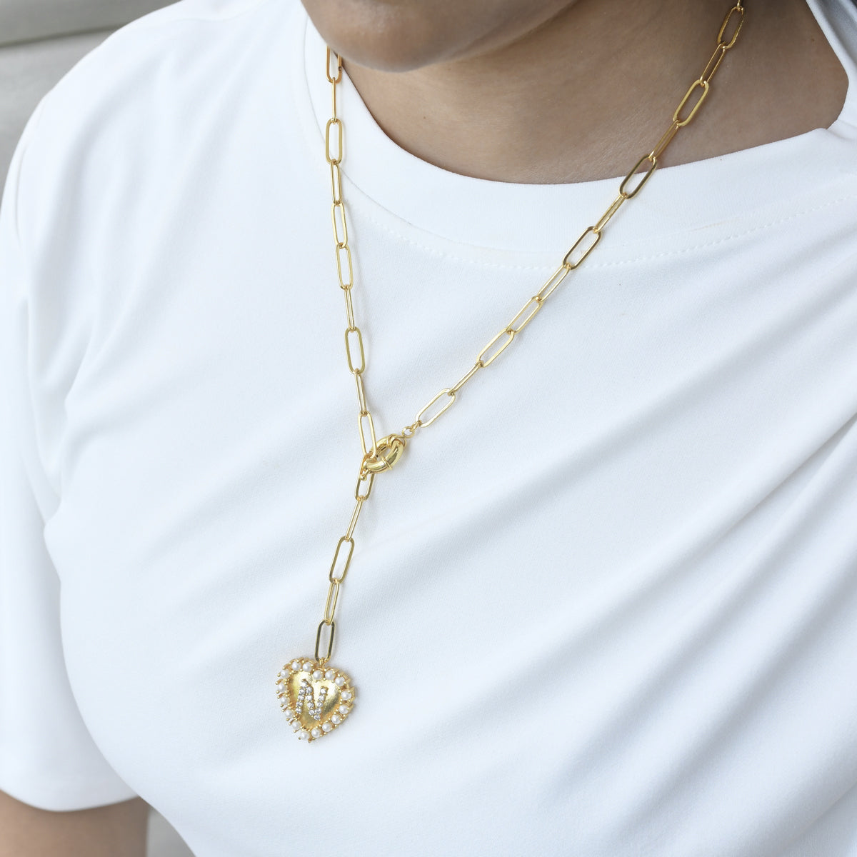 Initial Heart Necklace – Elaa