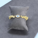 Evil Eye Bracelet with Healing Stone Citrine