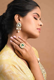 Classic Polki Pearl Drop Earrings