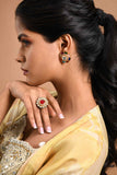 Multicolour Stones with Polki Studs