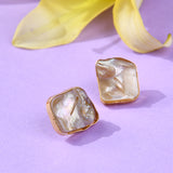 Baroque Pearl Stud Earrings