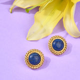 Sapphire Gold Studs