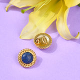 Sapphire Gold Studs