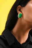 Emerald Gold Studs