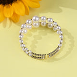 Double Lined Pearl Cuff