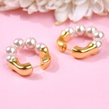 Light Pink and Gold Pearl Balis