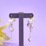 Mismatched Pearl Danglers