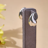 18K White Gold Plated Drop Earrings
