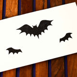 Three Piece Bat Wings Halloween Face Tattoo Sticker