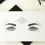 Three Piece Crystals Face Tattoo Sticker