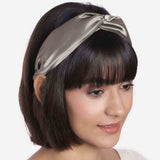 Veronica in Grey Satin Headband