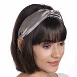 Veronica in Grey Satin Headband