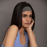 Lulu in Grey Performance Jersey Headband