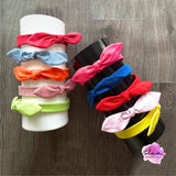 Anna Headband In Lime Green Jersey