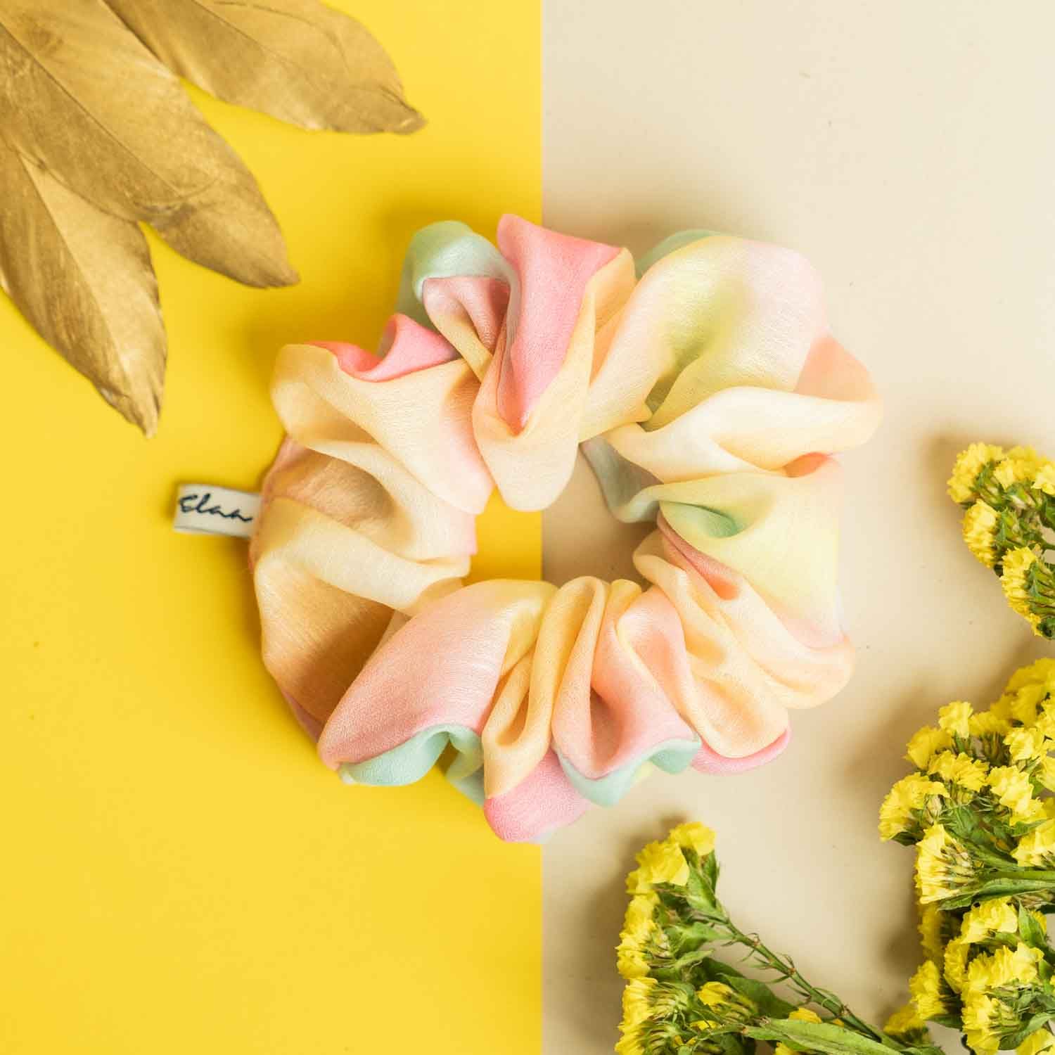 Betty Cooper Headband in Tie n Dye Ombre with Large Scrunchie