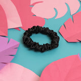 Slim Satin Scrunchies - Set of 5