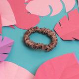 Slim Satin Scrunchies - Set of 5