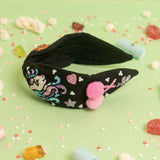 Elsa Headband in Embroidered Motifs - Candy land