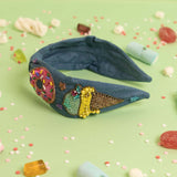 Elsa Headband in Embroidered Motifs - Dessert lovers