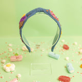 Elsa Headband in Embroidered Motifs - Dessert lovers