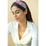Betty Cooper Embroidered Headband in Blue - Evil Eye