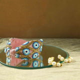 Betty Cooper Embroidered Headband in Blue - Evil Eye