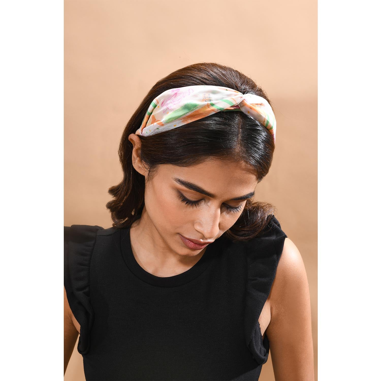 Veronica Headband in India Inspired Print