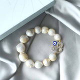 OM Bracelet with Baroque Pearls
