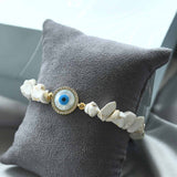Evil Eye Bracelet with Healing Stone Howlite