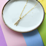 Coloured Initial Diamonte Pendants