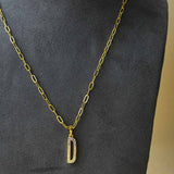 Coloured Initial Diamonte Pendants