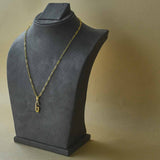 Coloured Initial Diamonte Pendants