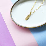 Coloured Initial Diamonte Pendants