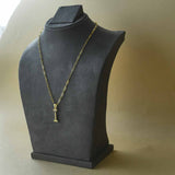 Coloured Initial Diamonte Pendants