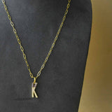 Coloured Initial Diamonte Pendants
