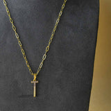 Coloured Initial Diamonte Pendants