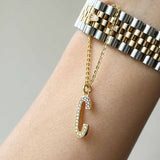 Coloured Initial Diamonte Watch Charms