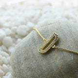 Coloured Initial Diamonte Bracelets with Drawstring Chain