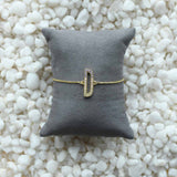 Coloured Initial Diamonte Bracelets with Drawstring Chain