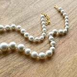 Statement Single Line Pearl Necklace