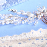 Bridal Hair Accessories - Mini Push Through Floral Hair Pin